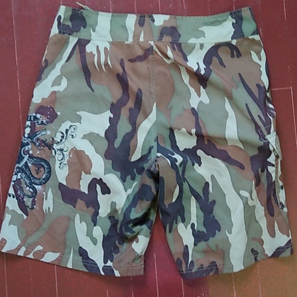 Men's Inked camo boardshorts/swim trunks size 36 - Picture 4 of 12